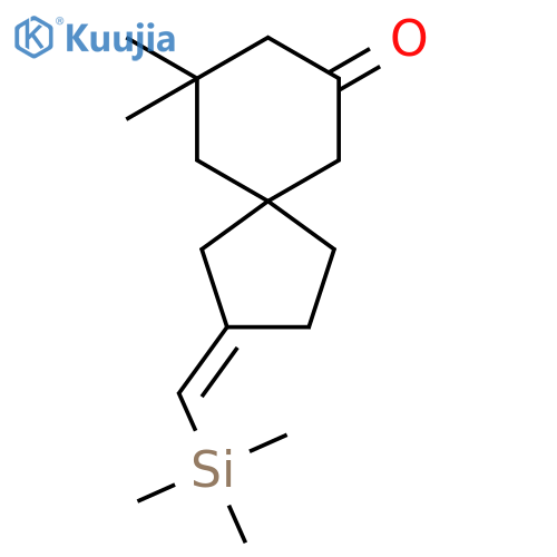 Spiro[4.5]decan-7-one, 9,9-dimethyl-2-[(trimethylsilyl)methylene]-, (Z)- structure