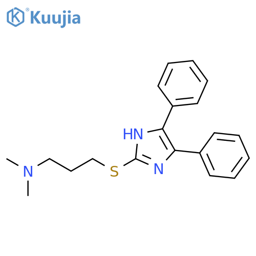1-PROPANAMINE, 3-[(4,5-DIPHENYL-1H-IMIDAZOL-2-YL)THIO]-N,N-DIMETHYL- structure