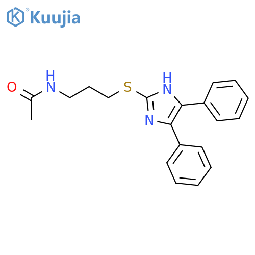 Acetamide, N-[3-[(4,5-diphenyl-1H-imidazol-2-yl)thio]propyl]- structure