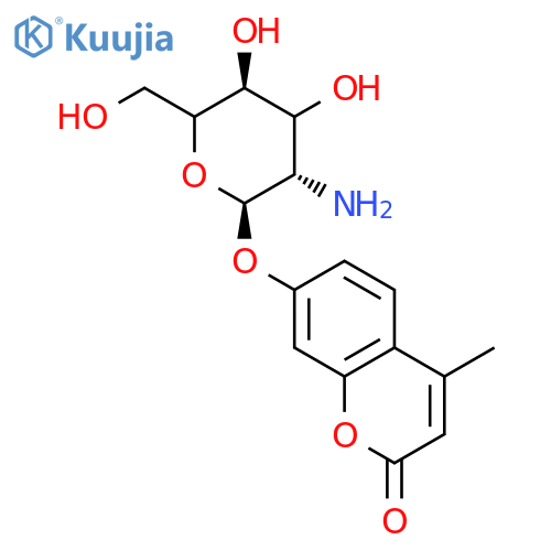 4-Methylumbelliferyl 2-Amino-2-deoxy-a-D-glucopyranoside (>90%) structure