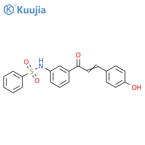 Benzenesulfonamide,N-[3-[3-(4-hydroxyphenyl)-1-oxo-2-propenyl]phenyl]- structure