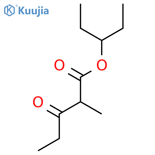 Pentanoic acid, 2-methyl-3-oxo-, 1-ethylpropyl ester structure