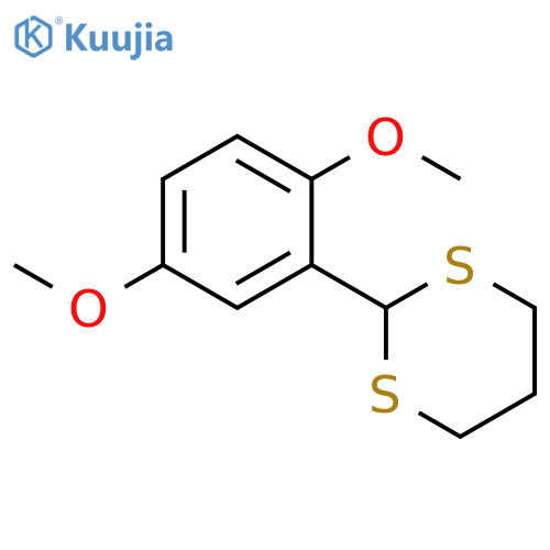 1,3-Dithiane, 2-(2,5-dimethoxyphenyl)- structure