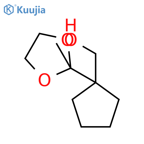 Cyclopentanemethanol, 1-(2-methyl-1,3-dioxolan-2-yl)- structure