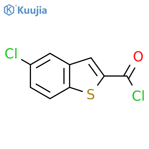 5-chloro-1-benzothiophene-2-carbonyl chloride structure