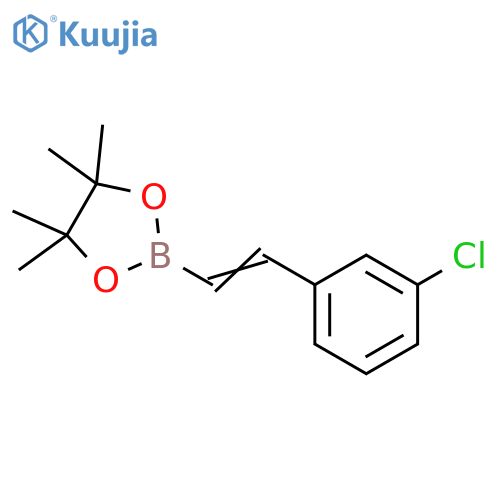 2-2-(3-chlorophenyl)ethenyl-4,4,5,5-tetramethyl-1,3,2-dioxaborolane structure
