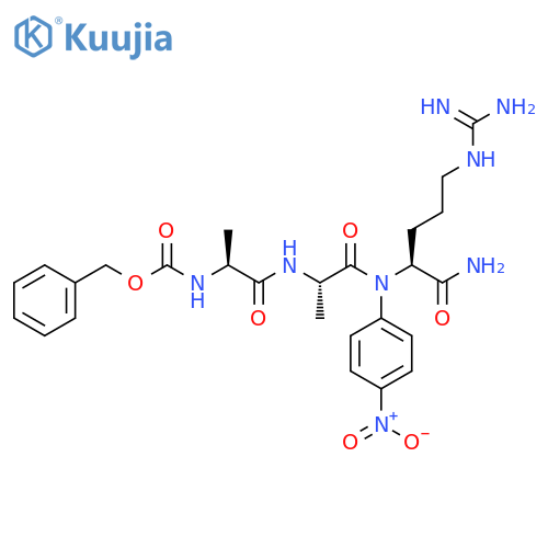 L-Argininamide,N-[(phenylmethoxy)carbonyl]-L-alanyl-L-alanyl-N-(4-nitrophenyl)- structure