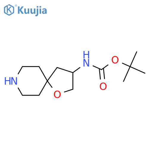 tert-butyl 1-oxa-8-azaspiro4.5dec-3-ylcarbamate structure
