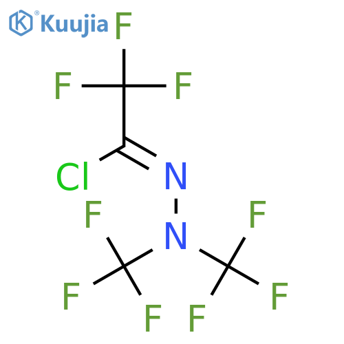 Ethanehydrazonoyl chloride, 2,2,2-trifluoro-N,N-bis(trifluoromethyl)- structure