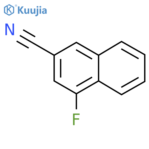 2-Cyano-4-fluoronaphthalene structure