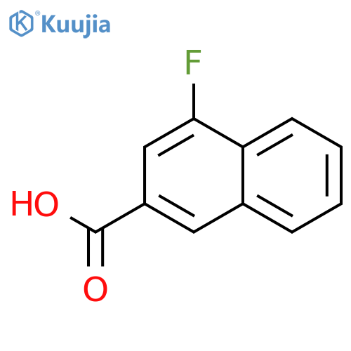 4-fluoronaphthalene-2-carboxylic acid structure
