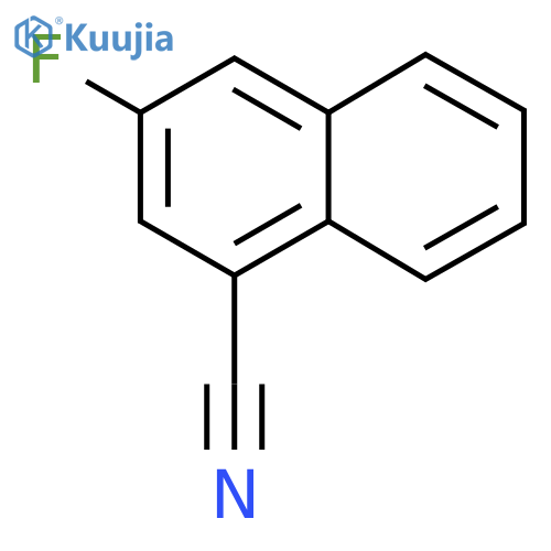 3-fluoronaphthalene-1-carbonitrile structure