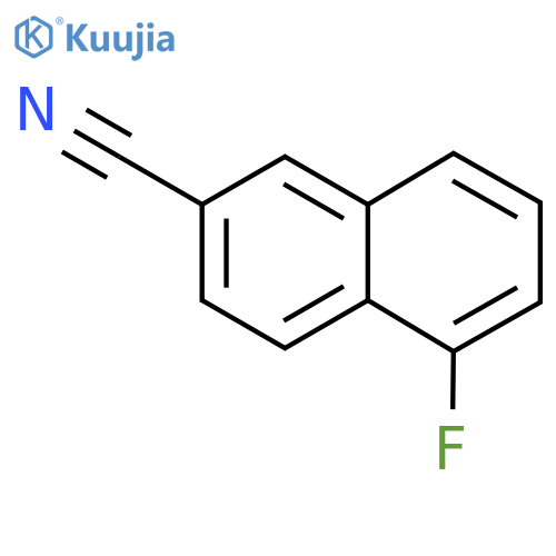 2-Cyano-5-fluoronaphthalene structure