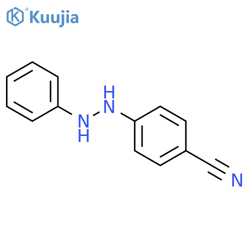 Benzonitrile, 4-(2-phenylhydrazino)- structure