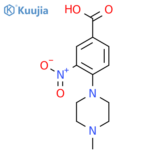 4-(4-Methylpiperazin-1-yl)-3-nitrobenzoic acid structure