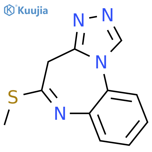 4H-[1,2,4]Triazolo[4,3-a][1,5]benzodiazepine,5-(methylthio)- structure