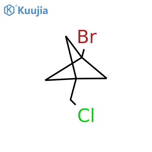 1-Bromo-3-(chloromethyl)bicyclo[1.1.1]pentane structure