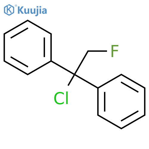 Benzene, 1,1'-(1-chloro-2-fluoroethylidene)bis- structure