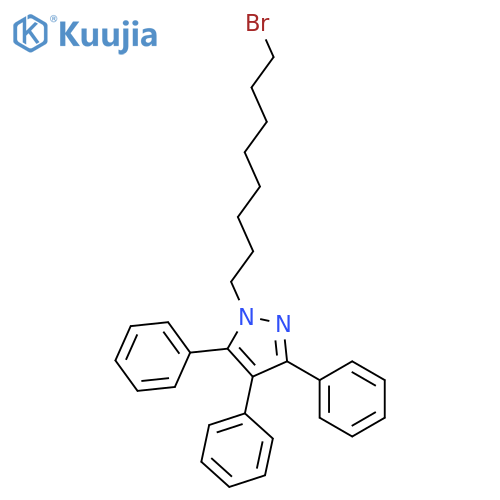 1H-Pyrazole, 1-(8-bromooctyl)-3,4,5-triphenyl- structure