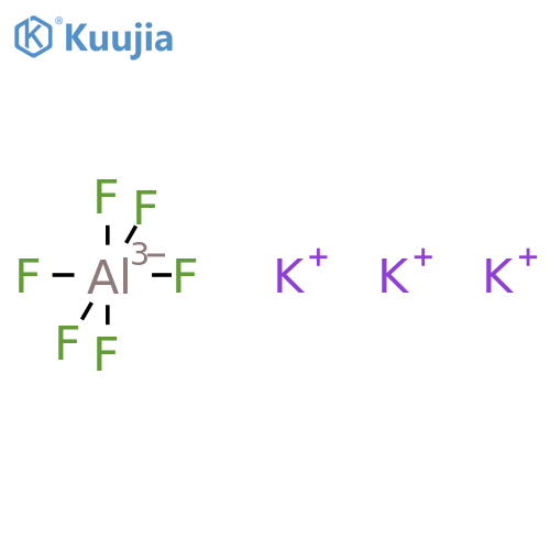 Potassium hexafluoroaluminate structure