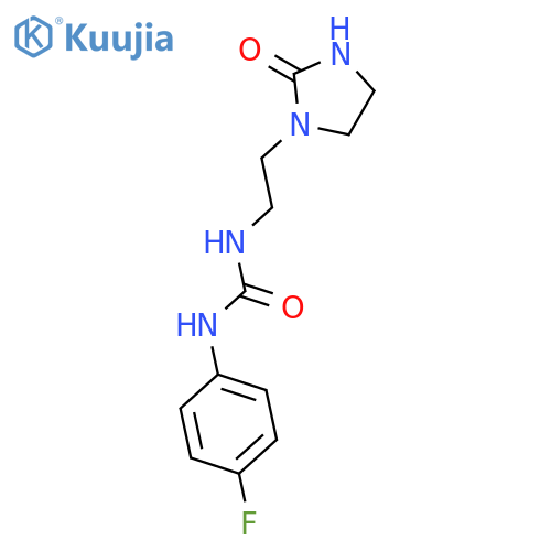 N-(4-Fluorophenyl)-N'-[2-(2-oxoimidazolidin-1-yl)ethyl]urea structure
