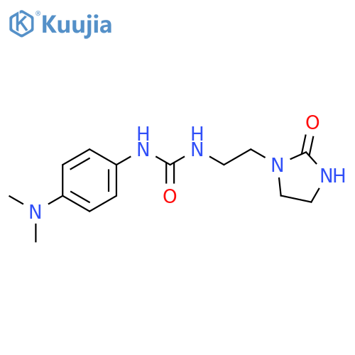 Urea, N-[4-(dimethylamino)phenyl]-N'-[2-(2-oxo-1-imidazolidinyl)ethyl]- structure
