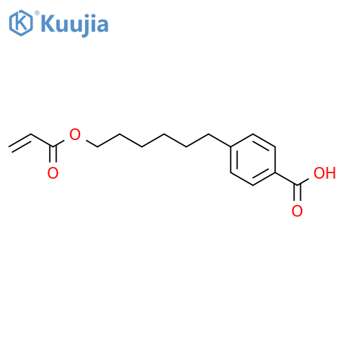 Benzoic acid, 4-[6-[(1-oxo-2-propenyl)oxy]hexyl]- structure