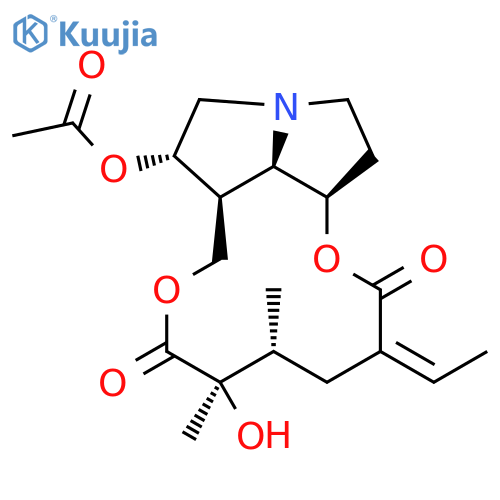 (1beta,2beta)-12-hydroxy-11,16-dioxo-1,2-dihydrosenecionan-2-yl acetate structure