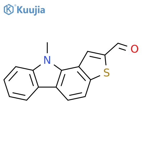 10H-Thieno[3,2-a]carbazole-2-carboxaldehyde, 10-methyl- structure