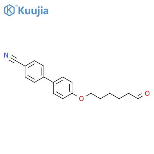 [1,1'-Biphenyl]-4-carbonitrile, 4'-[(6-oxohexyl)oxy]- structure
