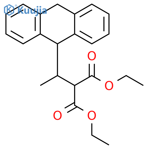 Propanedioic acid, [1-(9,10-dihydro-9-anthracenyl)ethyl]-, diethyl ester structure