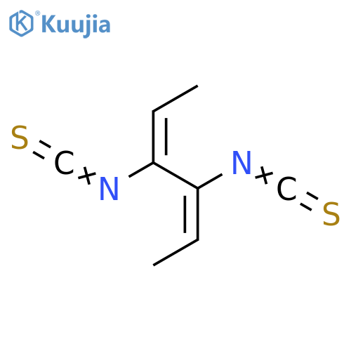 2,4-Hexadiene, 3,4-diisothiocyanato-, (E,E)- structure