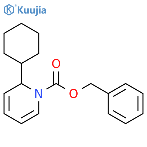 1(2H)-Pyridinecarboxylic acid, 2-cyclohexyl-, phenylmethyl ester, (R)- structure