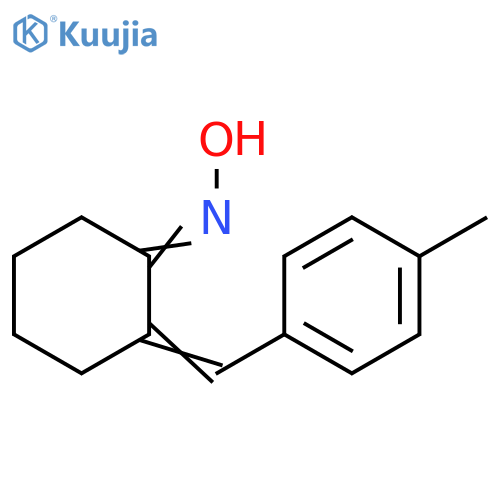 Cyclohexanone, 2-[(4-methylphenyl)methylene]-, oxime structure