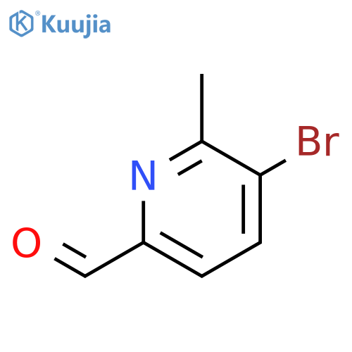 5-bromo-6-methylpyridine-2-carbaldehyde structure