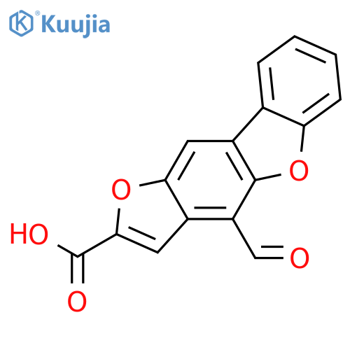 Benzofuro[5,6-b]benzofuran-2-carboxylic acid, 4-formyl- structure