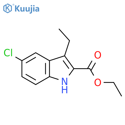ethyl 5-chloro-3-ethyl-1H-indole-2-carboxylate structure