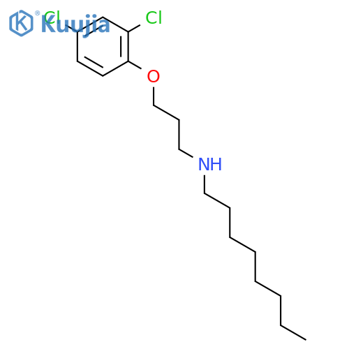 1-Octanamine, N-[3-(2,4-dichlorophenoxy)propyl]- structure