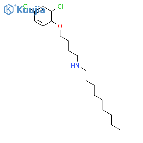 1-Decanamine, N-[4-(2,4-dichlorophenoxy)butyl]- structure