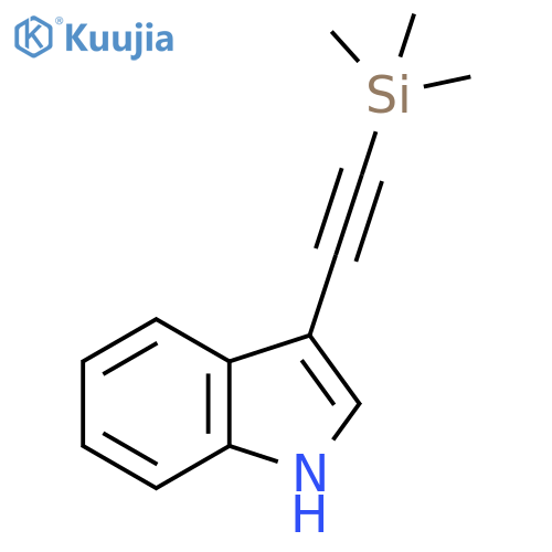 1H-Indole, 3-[2-(trimethylsilyl)ethynyl]- structure