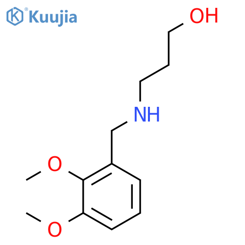 3-((2,3-Dimethoxybenzyl)amino)propan-1-ol structure