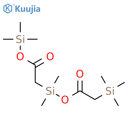 ACETIC ACID, [DIMETHYL[[(TRIMETHYLSILYL)ACETYL]OXY]SILYL]-, TRIMETHYLSILYL ESTER structure