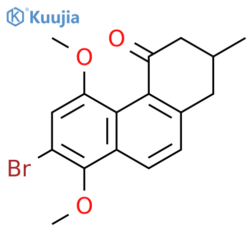 4(1H)-Phenanthrenone, 7-bromo-2,3-dihydro-5,8-dimethoxy-2-methyl- structure