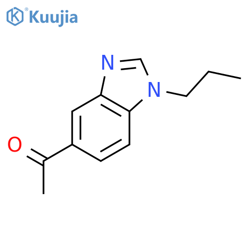 1-(1-propyl-1H-benzimidazol-5-yl)-Ethanone structure