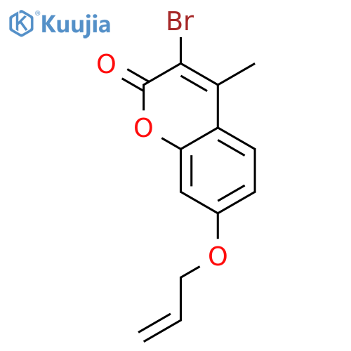 2H-1-Benzopyran-2-one, 3-bromo-4-methyl-7-(2-propenyloxy)- structure