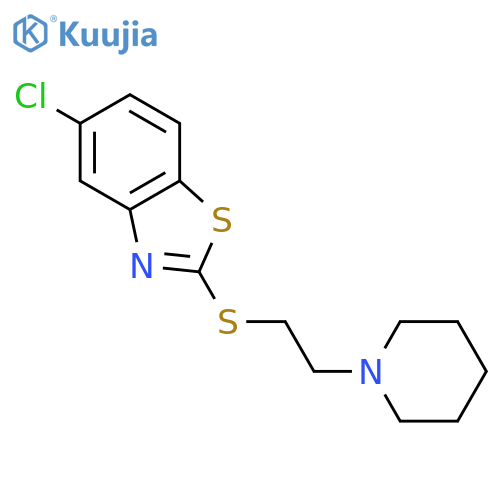 Benzothiazole, 5-chloro-2-[[2-(1-piperidinyl)ethyl]thio]- structure