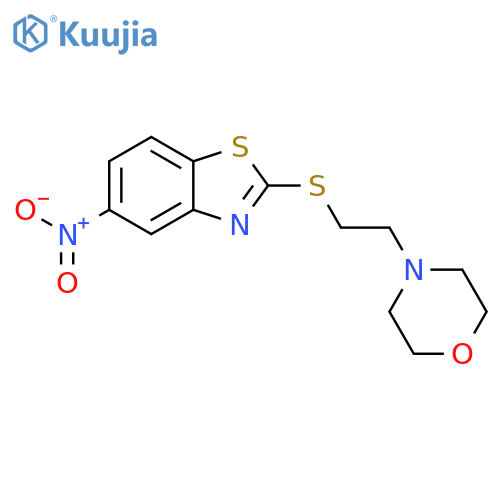 Benzothiazole, 2-[[2-(4-morpholinyl)ethyl]thio]-5-nitro- structure
