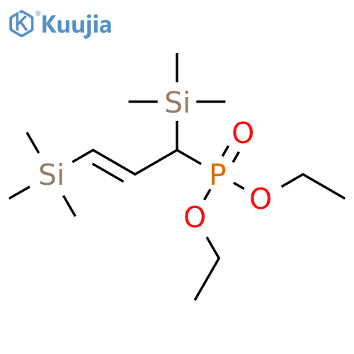 Diethyl [1,3-bis(trimethylsilyl)prop-2-en-1-yl]phosphonate structure
