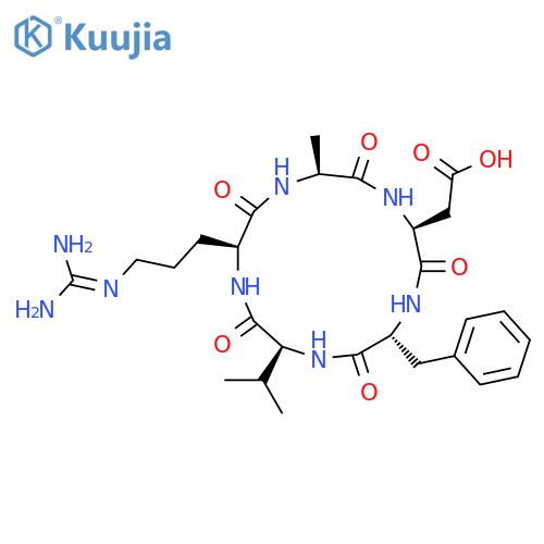 Cyclo(-Arg-Ala-Asp-D-Phe-Val) structure