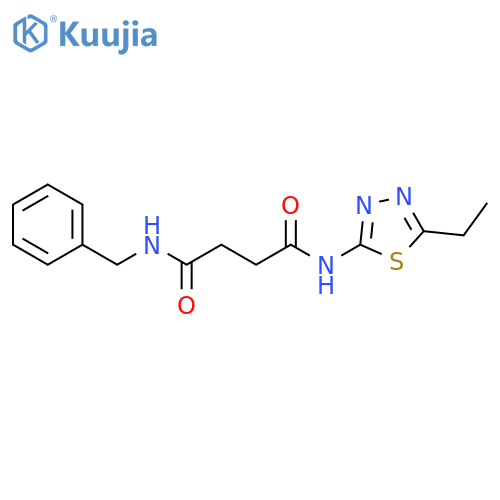 Butanediamide, N-(5-ethyl-1,3,4-thiadiazol-2-yl)-N'-(phenylmethyl)- structure